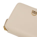 Portafoglio quadrato zip-around in pelle 100249 A0F1C50Q PINKO 
