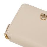 Portafoglio quadrato zip-around in pelle 100249 A0F1C50Q PINKO 
