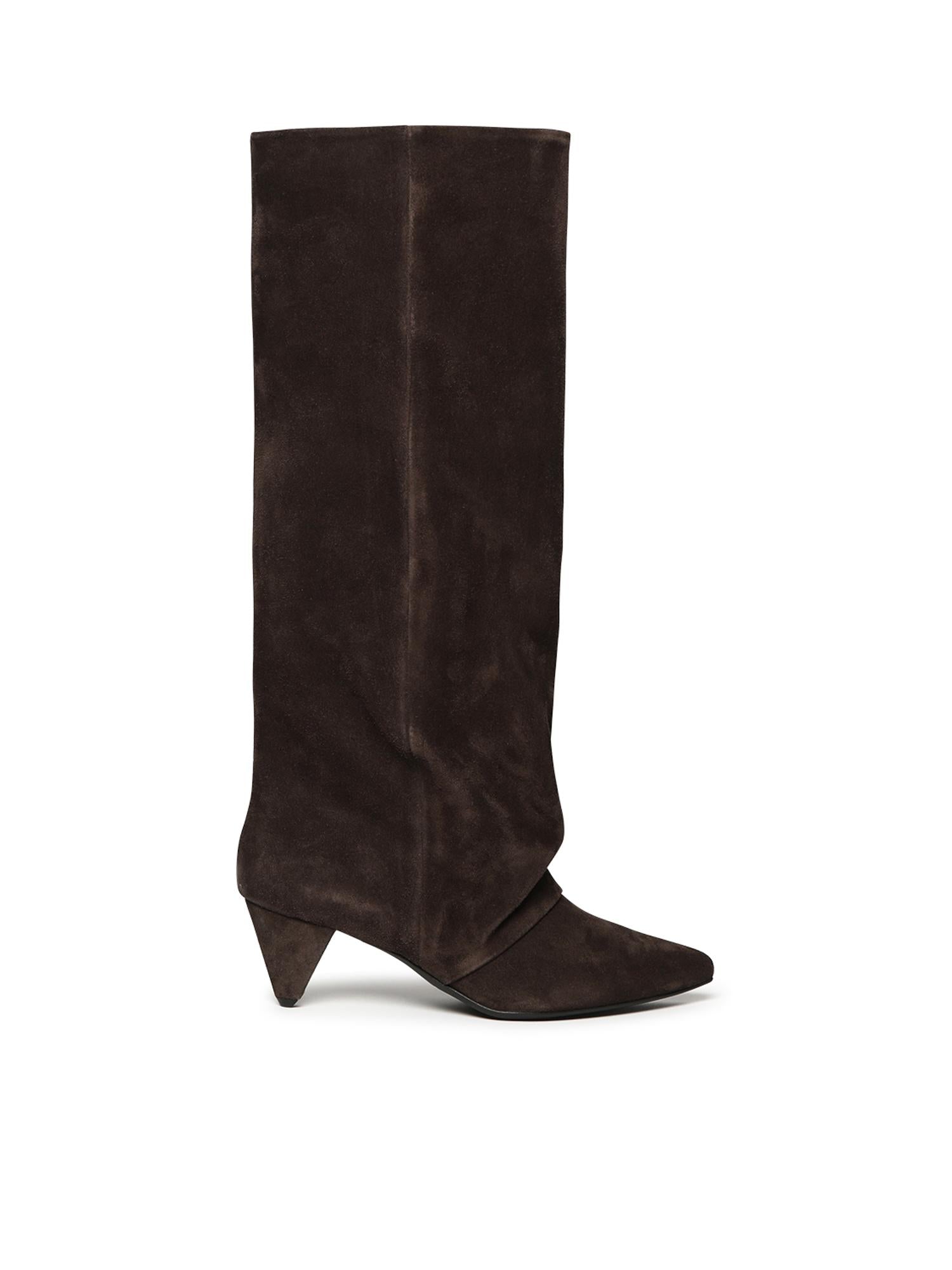 Stivale alto in camoscio ALIANA PEPE ALCHIMIA 