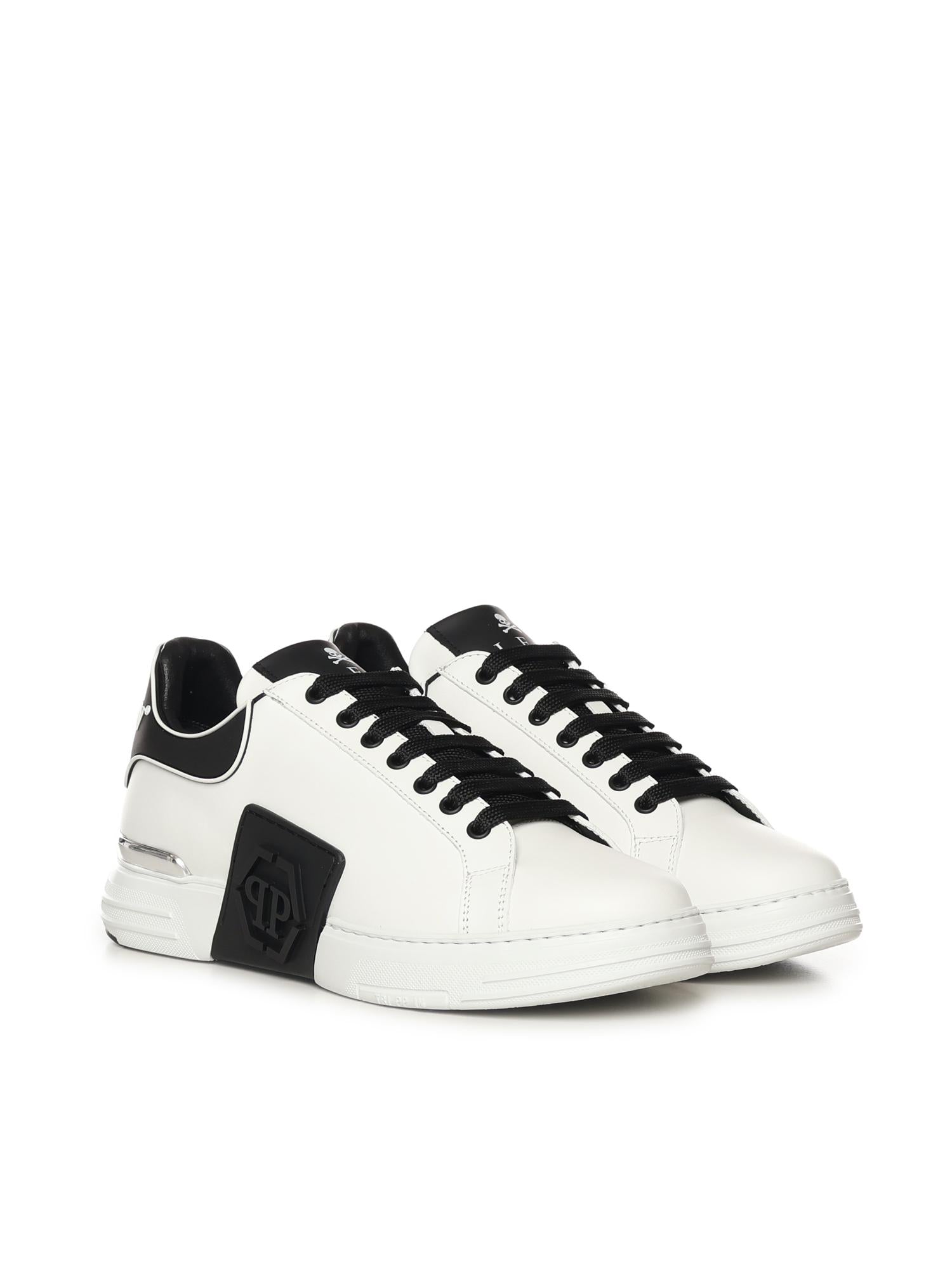 Sneaker Phantom Kick$ in pelle<BR/> SAFSUSC0904 PLE005N02 PHILIPP PLEIN 