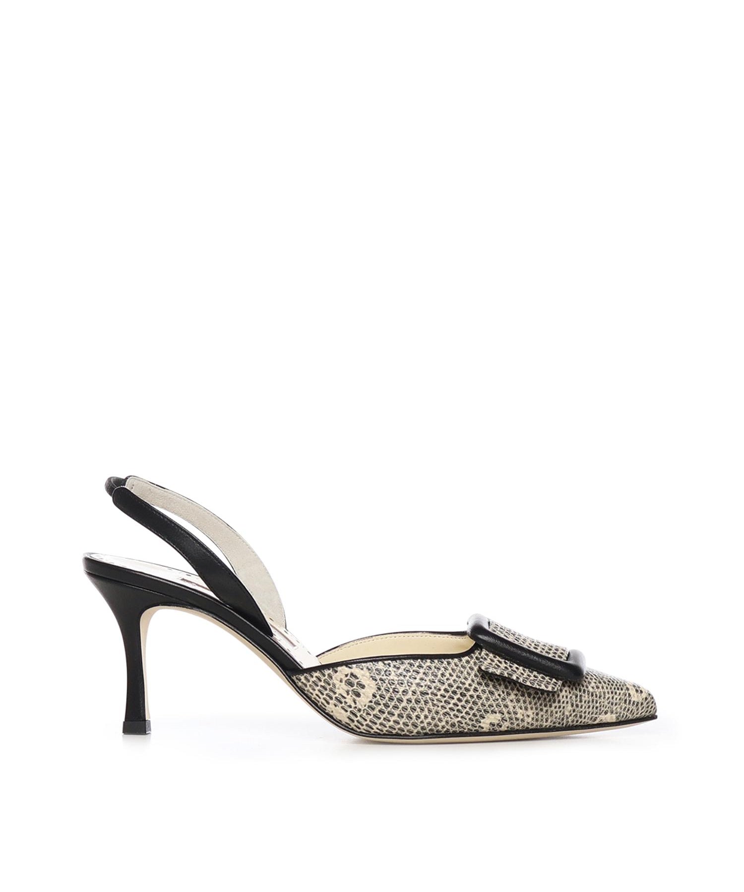 Décolleté Maisalebi con stampa lucertola 4252139 9076 MANOLO BLAHNIK 