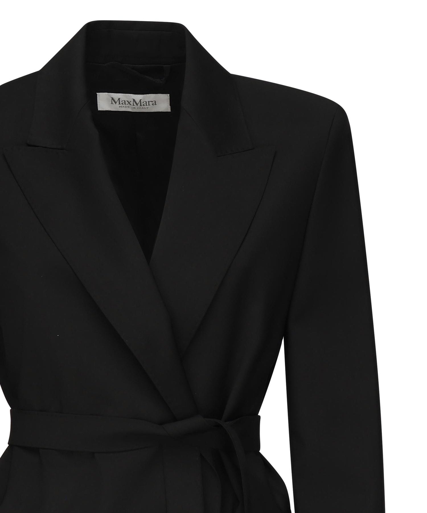 Blazer in tela di lana con cintura 2521046101600 004 MAX MARA 