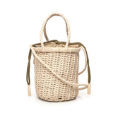 Borsa a secchiello "Lina mini" in pelle 8704 NATURAL DRAGON DIFFUSION 