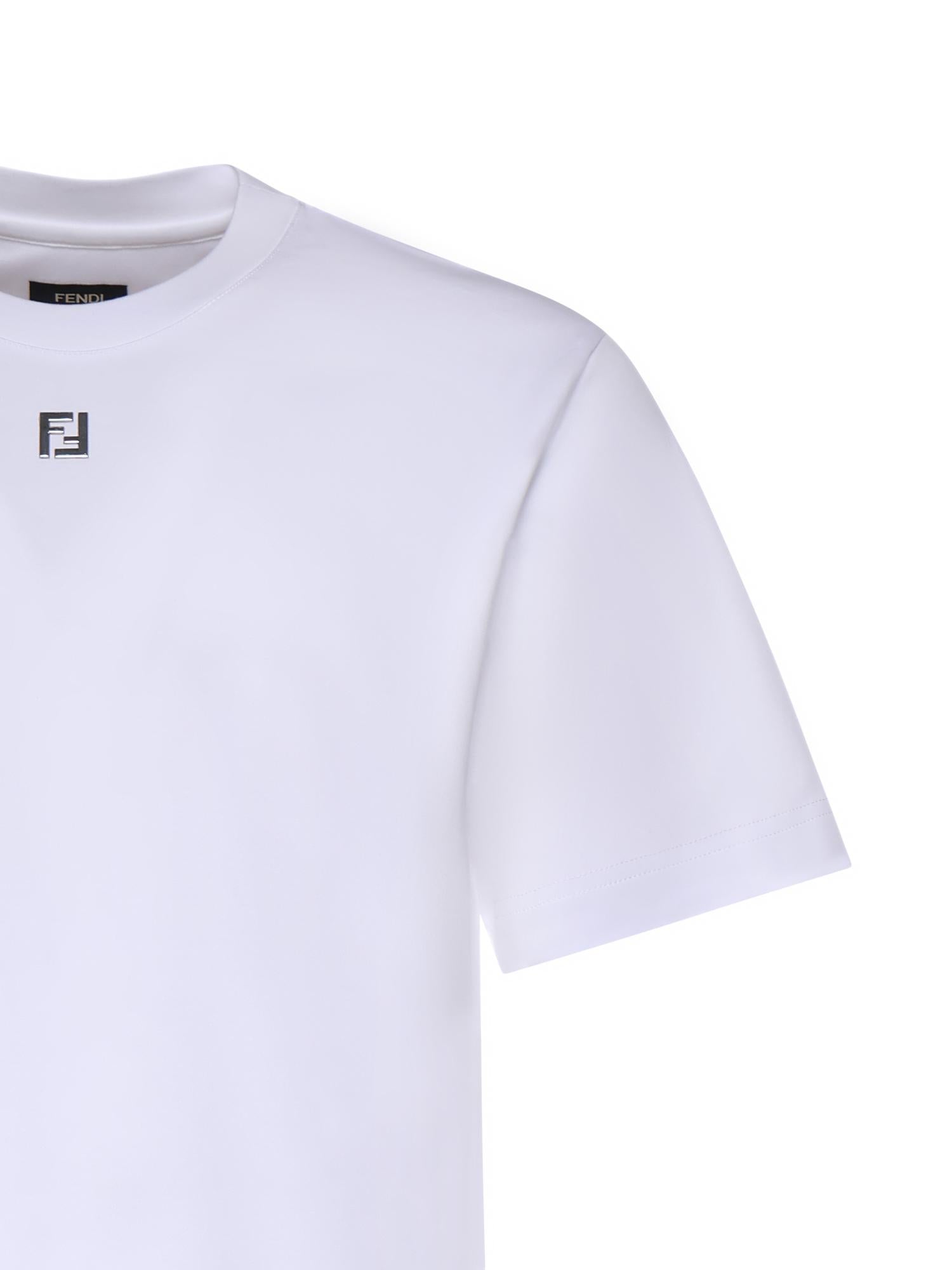 T-shirt in cotone con logo FY0936 ARYYF0QA0 FENDI 