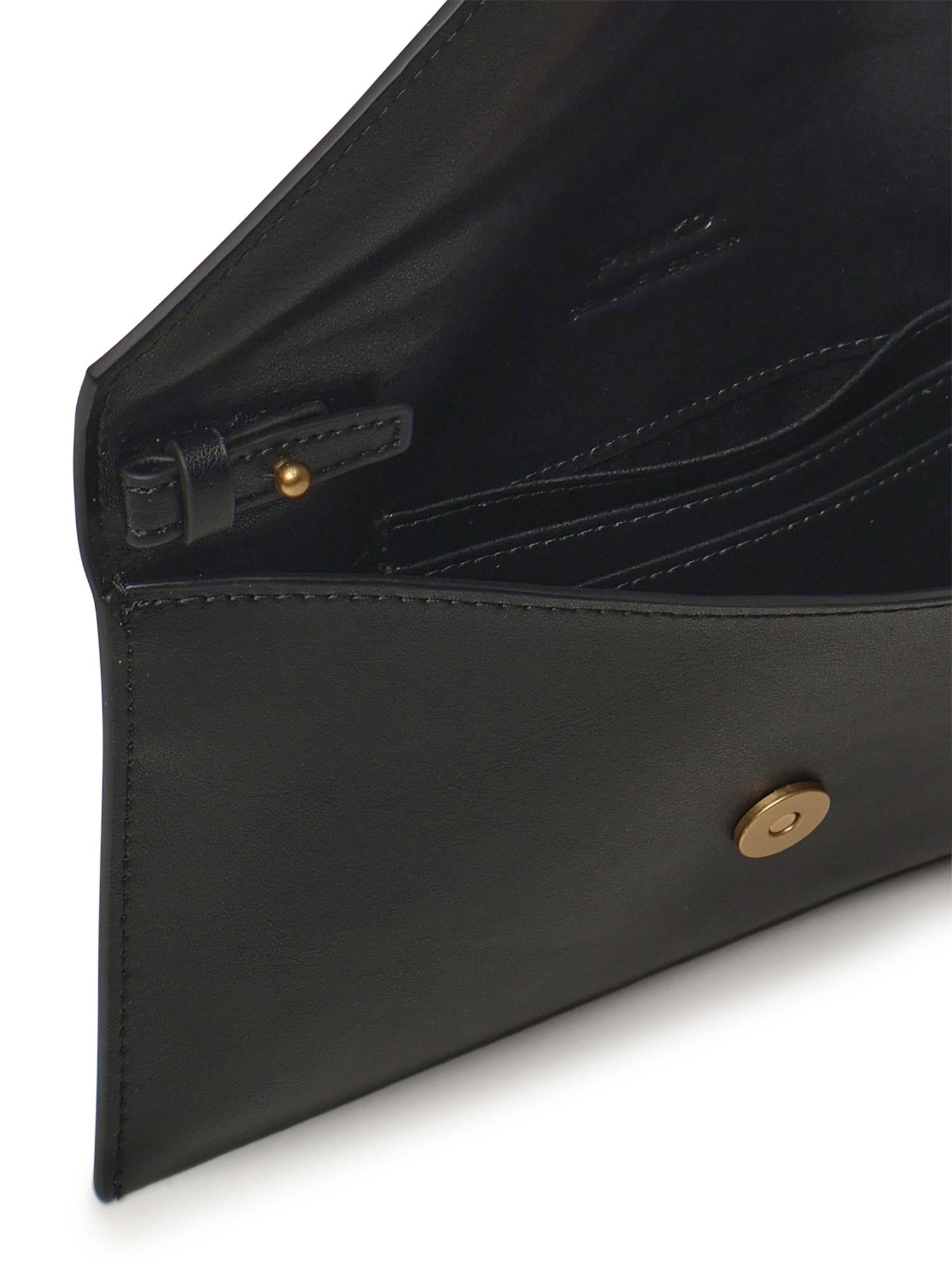 Bustina in pelle con logo Love Birds 105347 A0F1Z99Q PINKO 