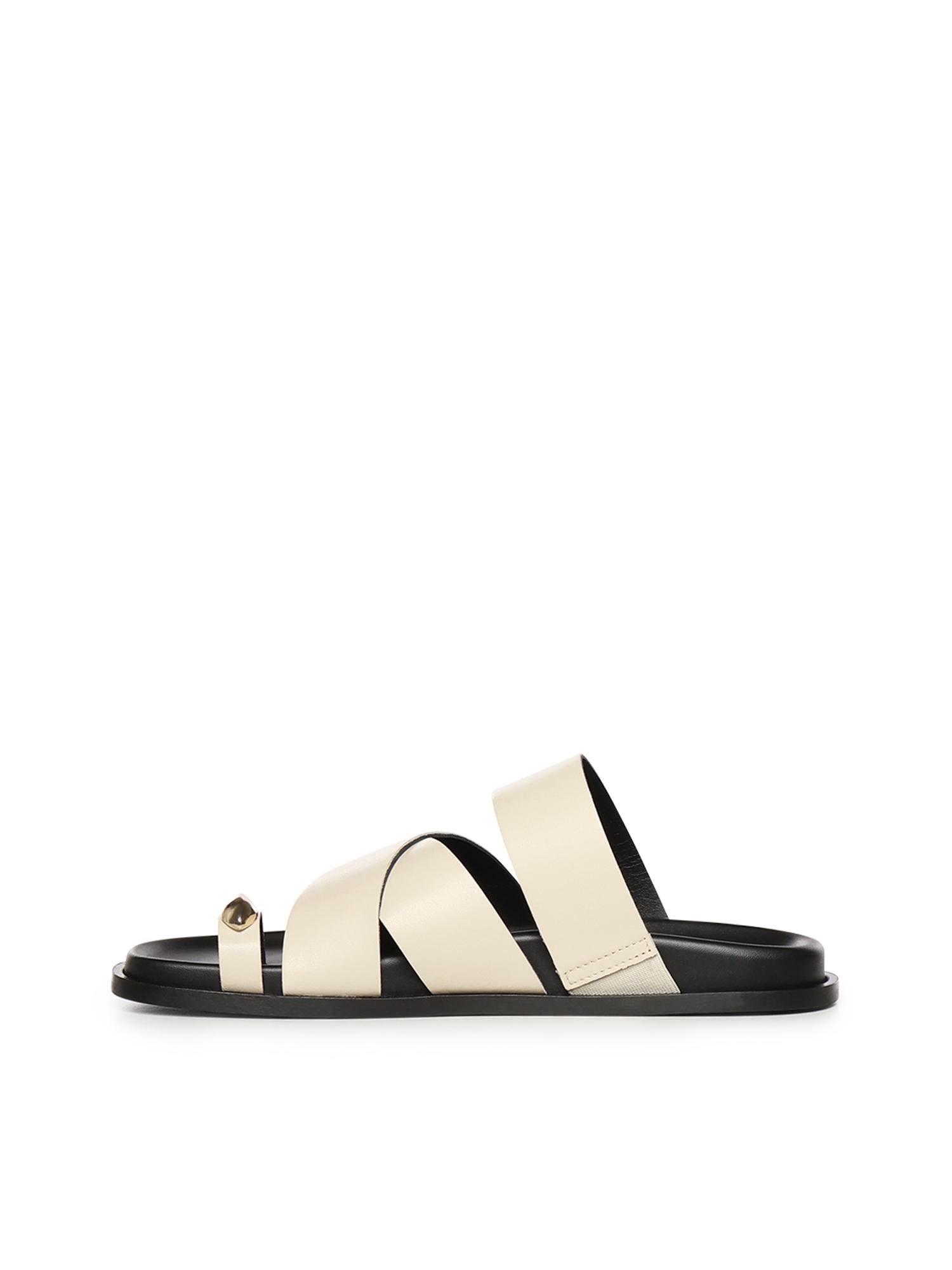 Sandali Plongè in pelle A57240 IVORY CARMENS 