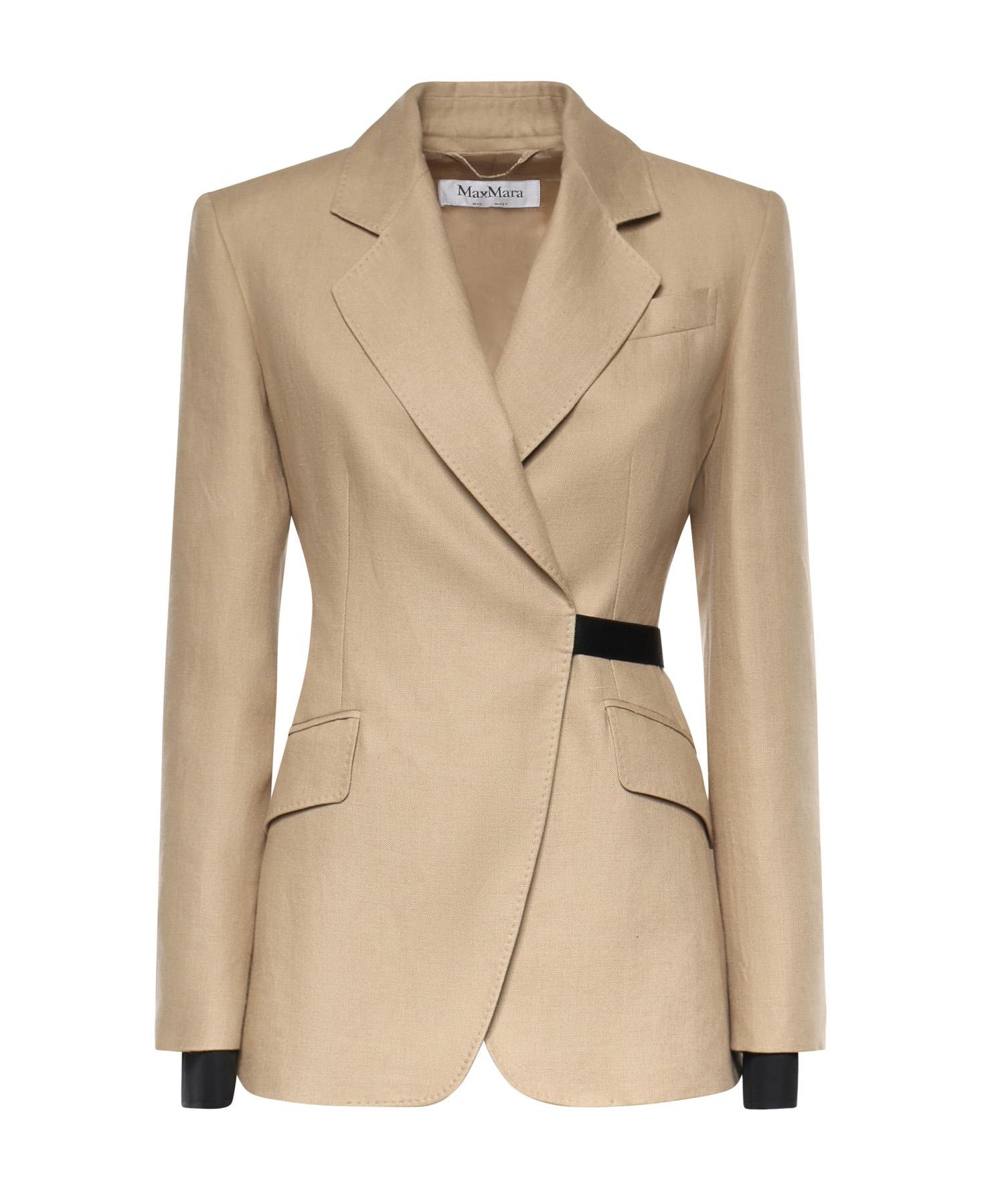 Blazer doppiopetto in natté di puro lino 2611041533600 003 MAX MARA 