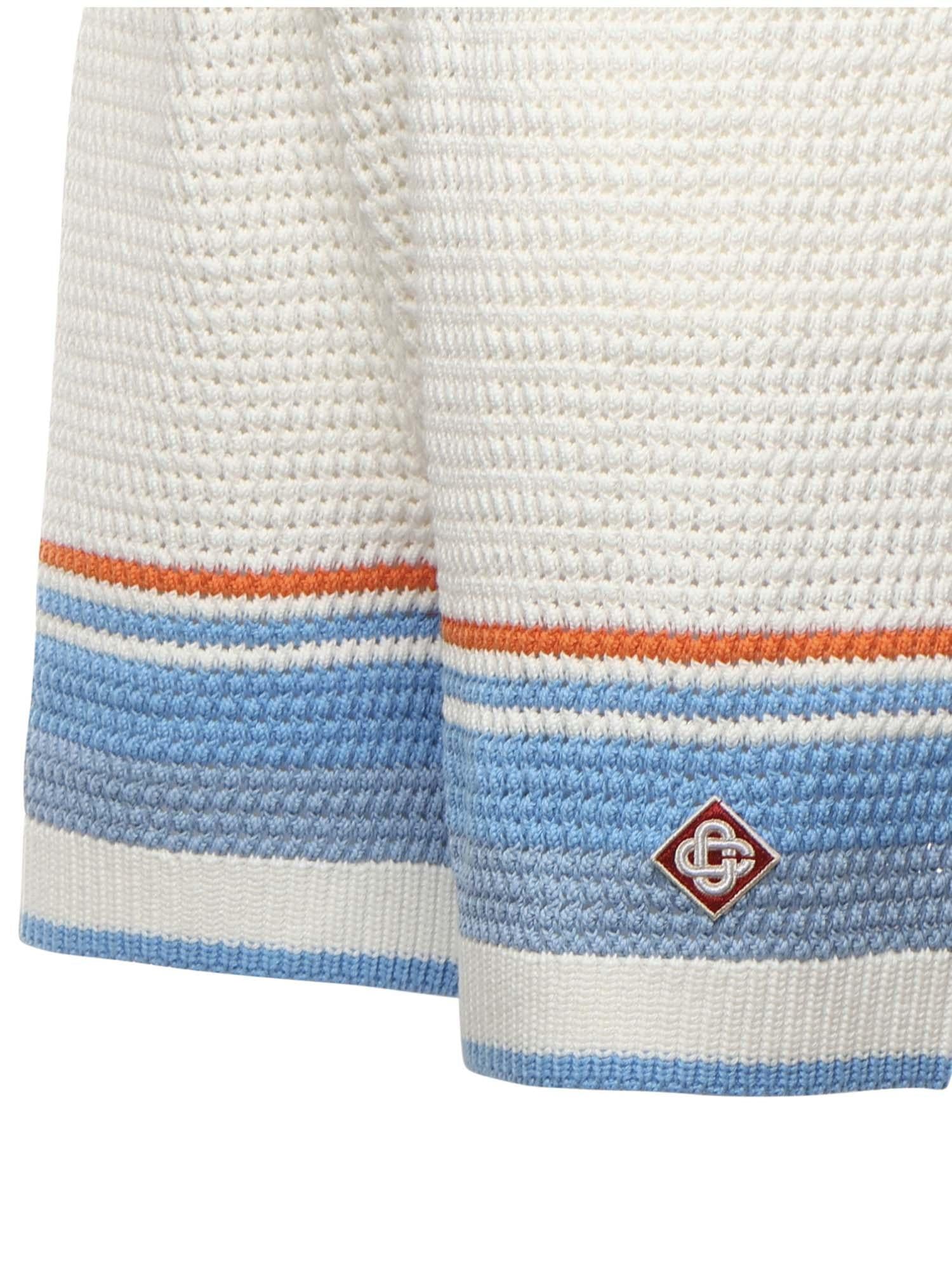 Shorts in crochet di cotone MPF25KW1011 01 CASABLANCA 