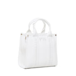 Borsa tote con ricamo 73BS7HD02 ECHO 73 BIANCO V° 73 