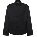 Camicia Tobhias in lana TOBHIAS NERO GIULIANO GALIANO 