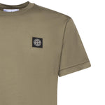 T-shirt con patch Compass in jersey di cotone L1S152100027 S0013V005G STONE ISLAND 