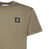 T-shirt con patch Compass in jersey di cotone L1S152100027 S0013V005G STONE ISLAND 