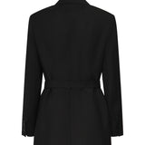 Blazer in tela di lana con cintura 2521046101600 004 MAX MARA 