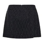 Minigonna con strass 105496 A2POZ99 PINKO 