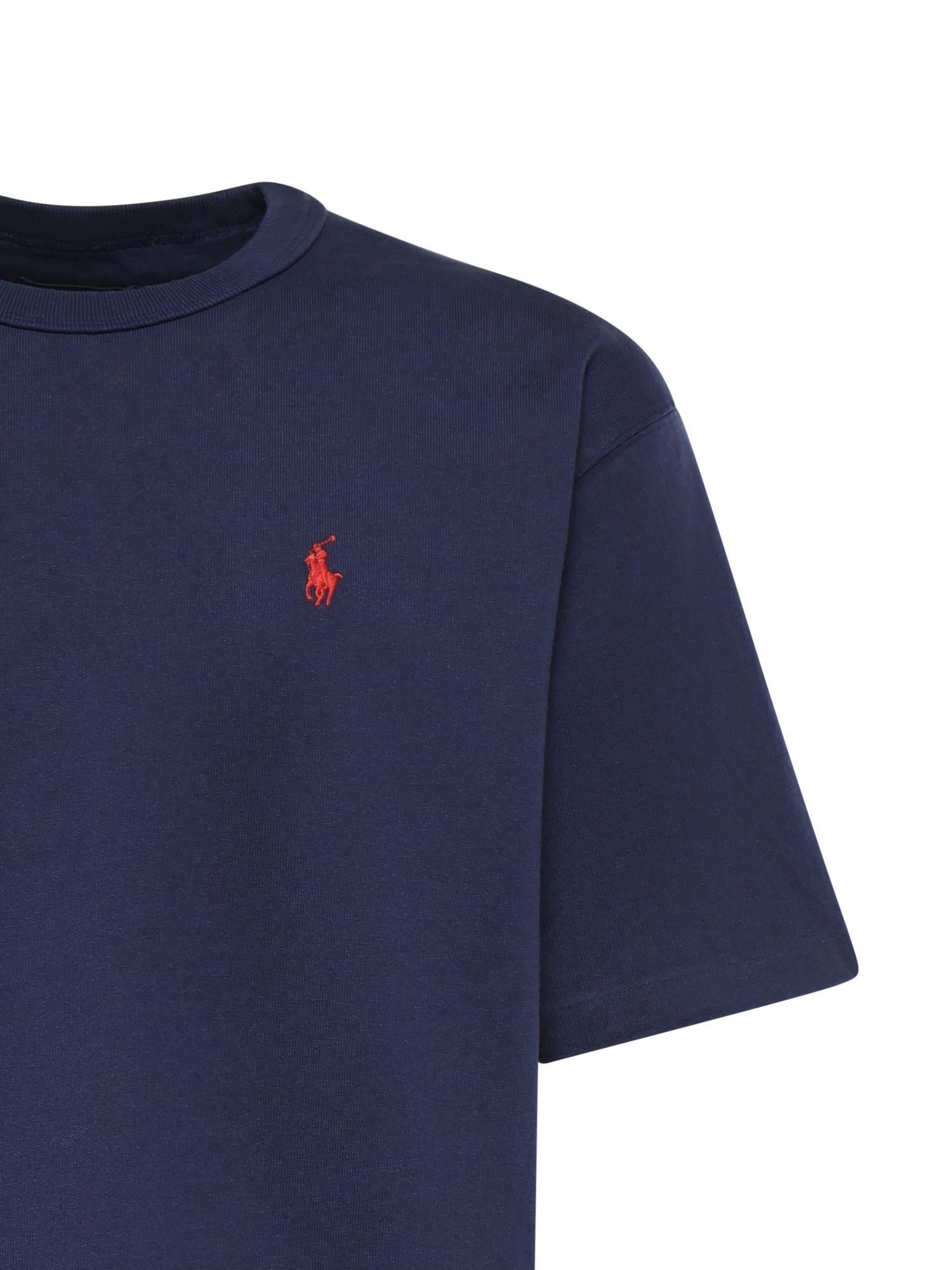 T-shirt in cotone con logo 710A12979 003 POLO RALPH LAUREN 