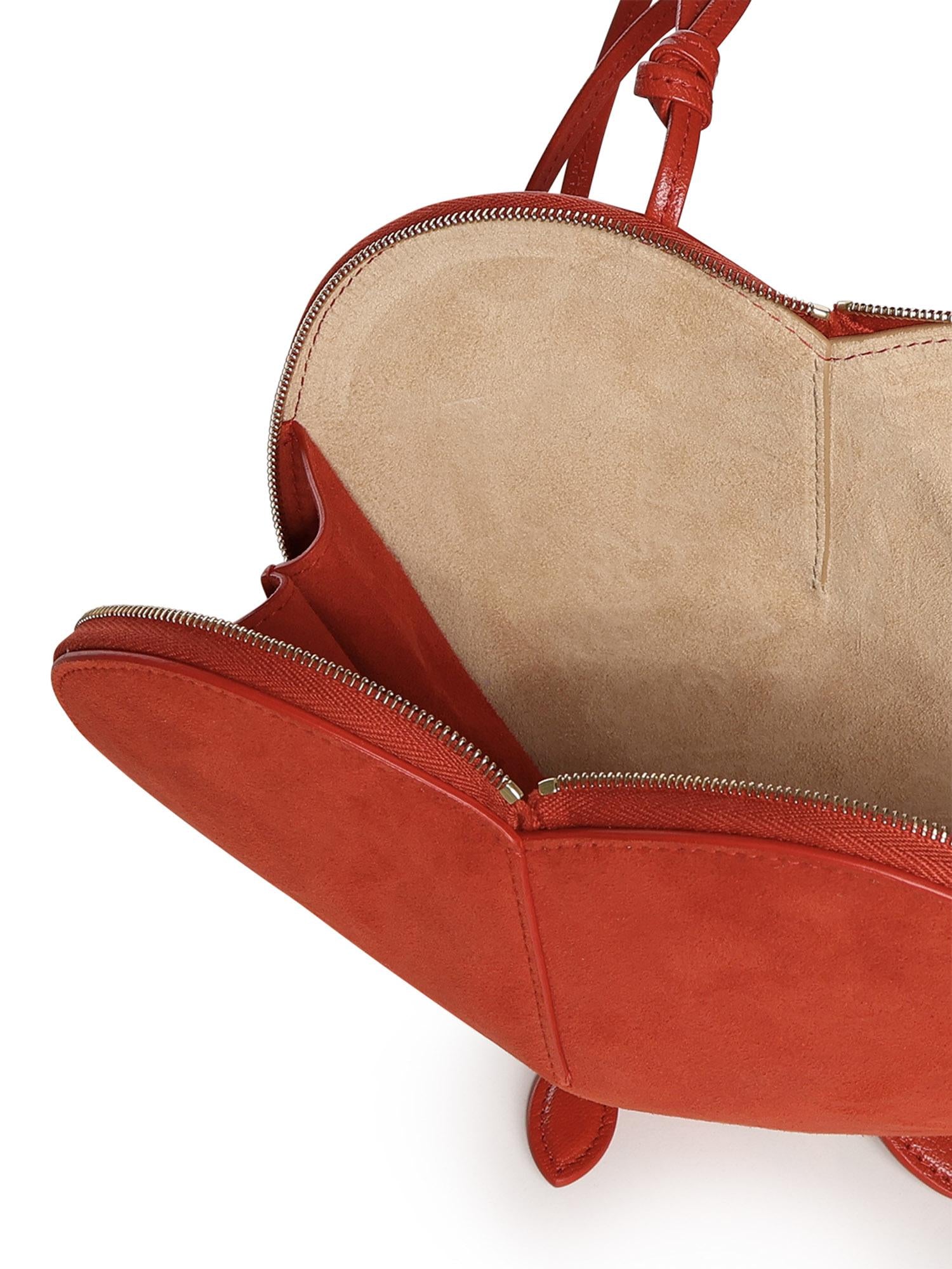 Borsa a tracolla Le Cœur in pelle e suede AA1P003CA577 A50 ALAIA 