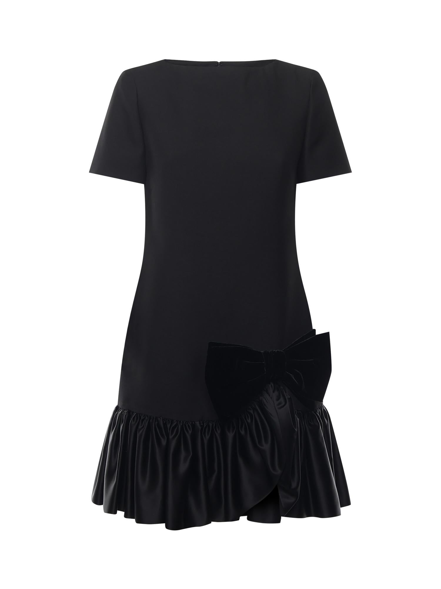 Abito corto in crepe couture 7B0VAGF8 1CF0NO VALENTINO GARAVANI 