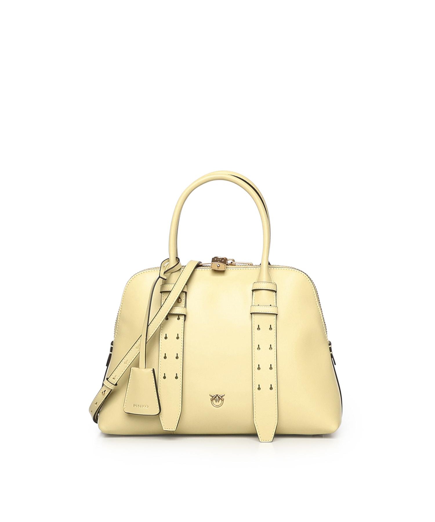 Borsa a mano media Escape Bag in pelle 105906 A0QOC39Q PINKO 