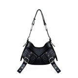 Borsa a spalla Y2K.002 FBBP70002 -NERO/NIKEL BIASIA 