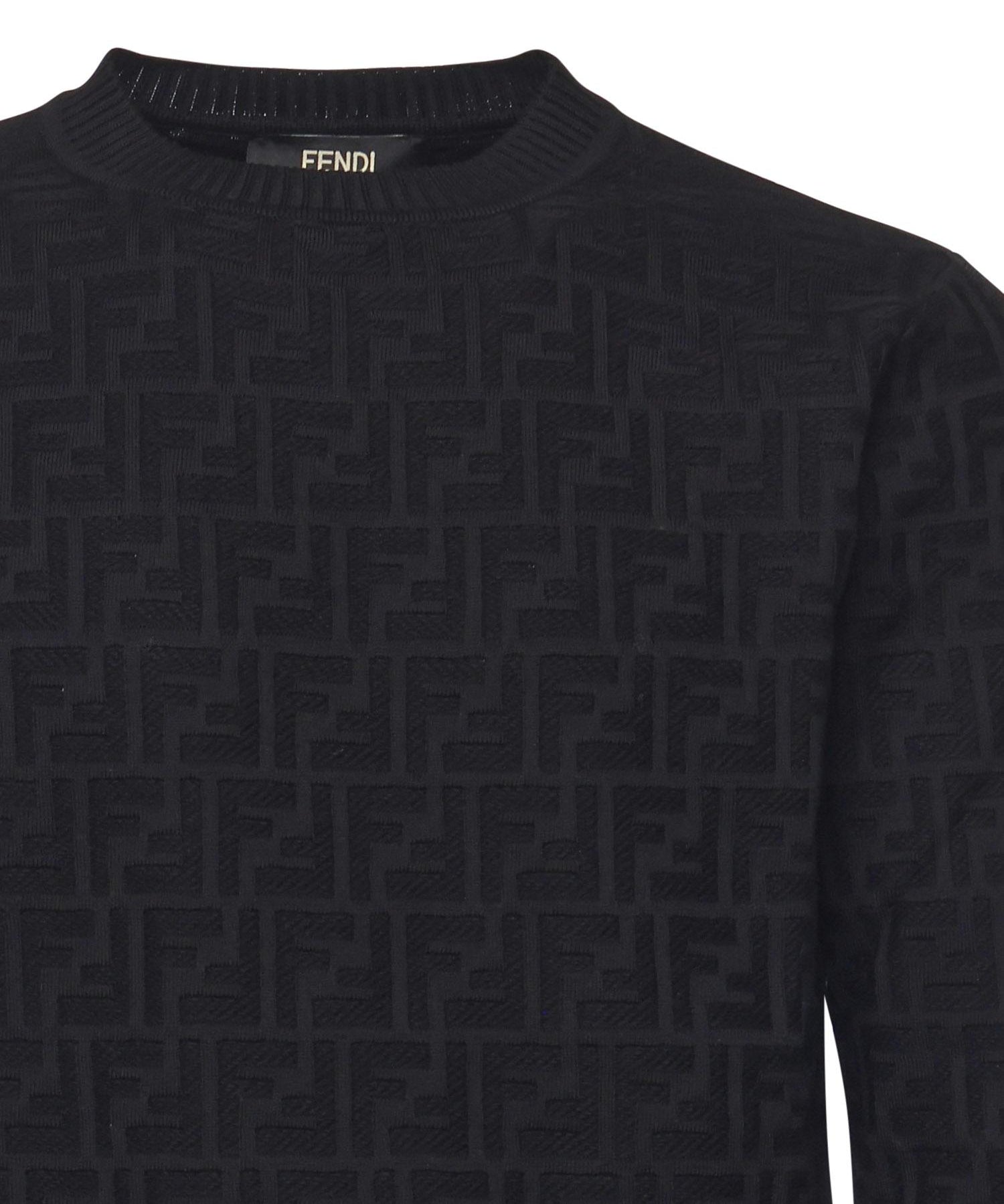 Pullover in cotone FF Jacquard FZX091 AUW0F0QA1 FENDI 