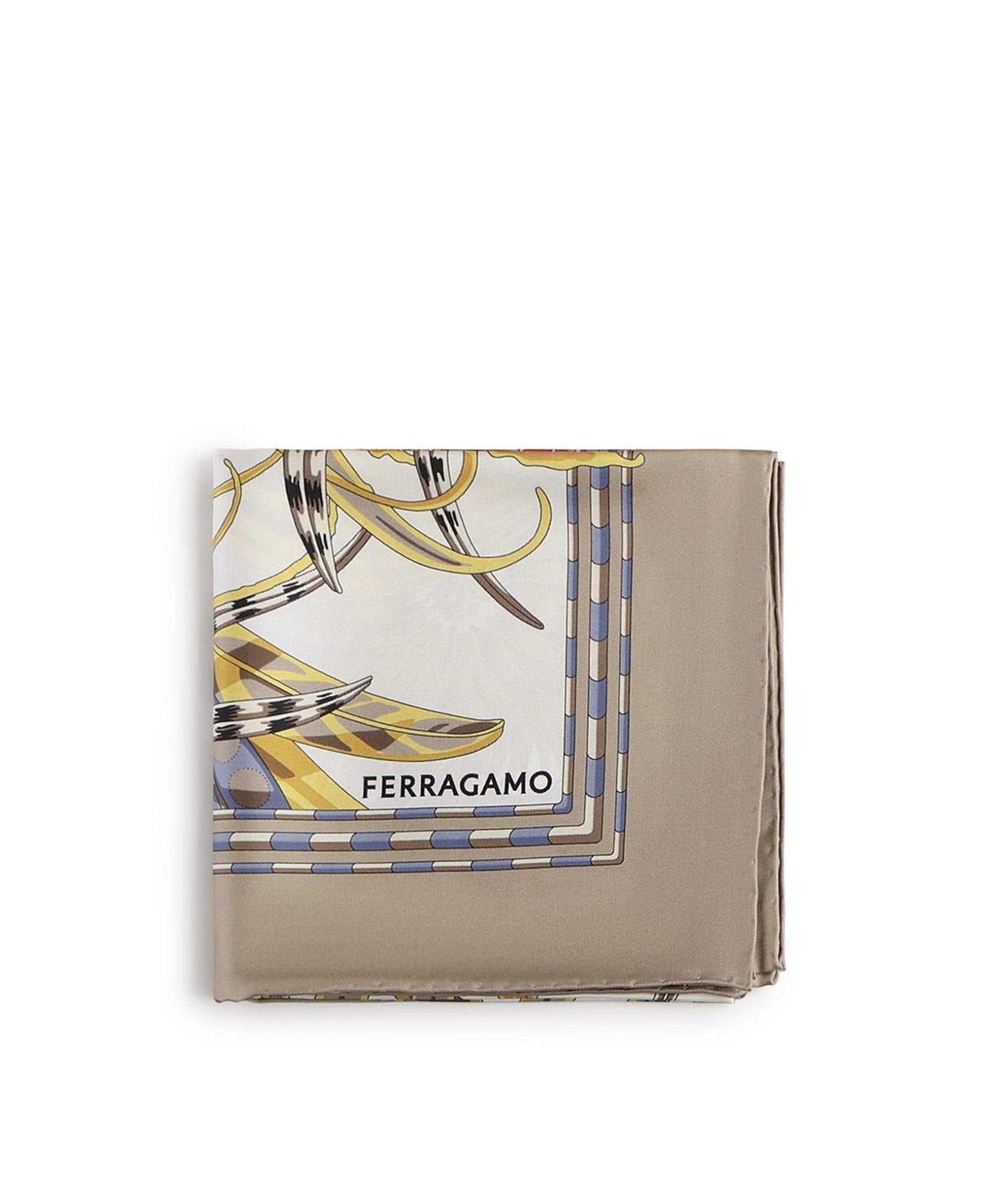 Foulard in seta con stampa 310234 791388003 FERRAGAMO 