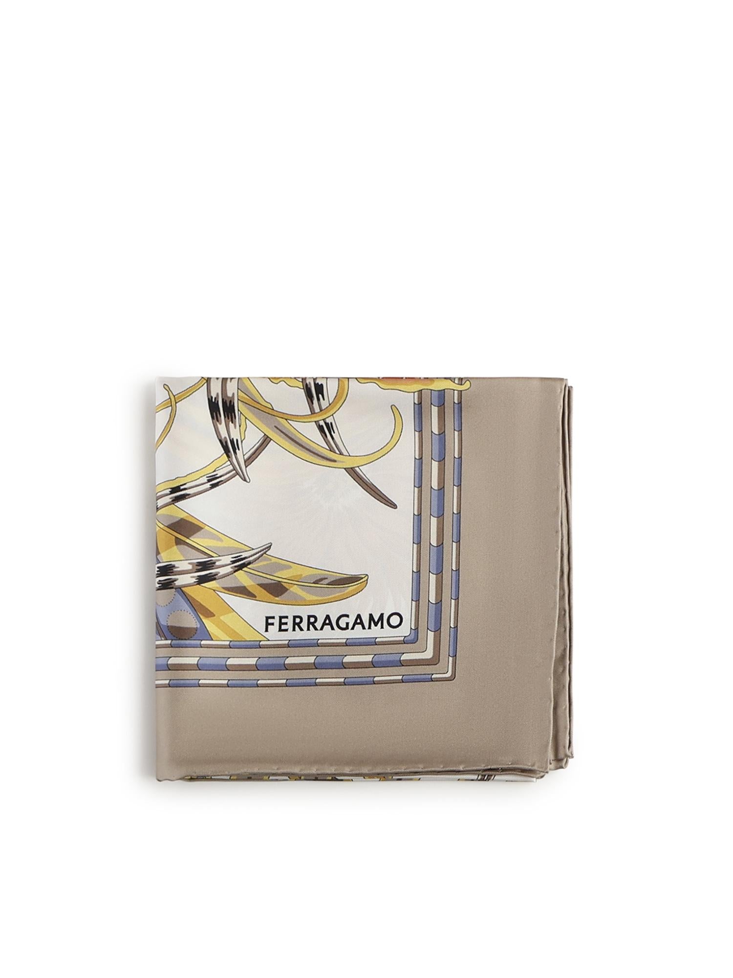 Foulard in seta con stampa 310234 791388003 FERRAGAMO 