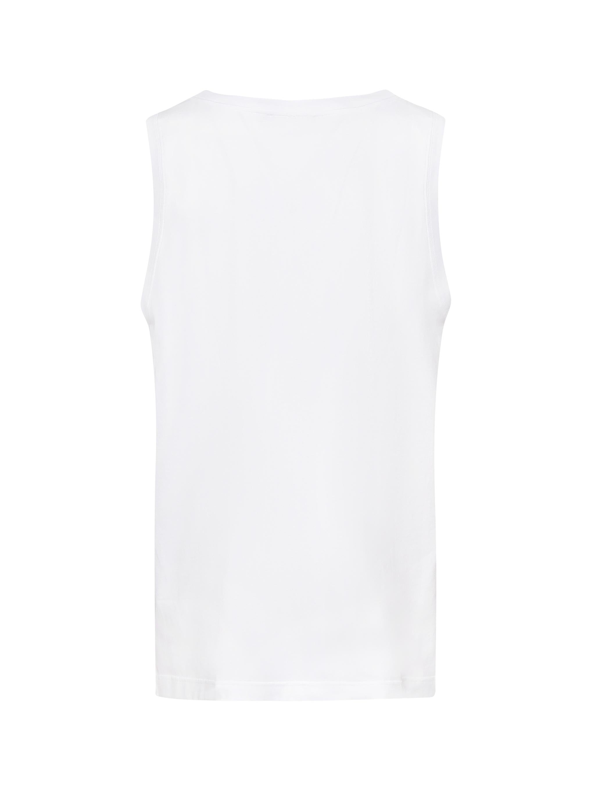 Canotta over con placca logo G8QJ5T G7N7AW0800 DOLCE & GABBANA 