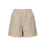 Short in chambray FF jacquard<BR/> FLP870 ASMFF1SAZ FENDI 