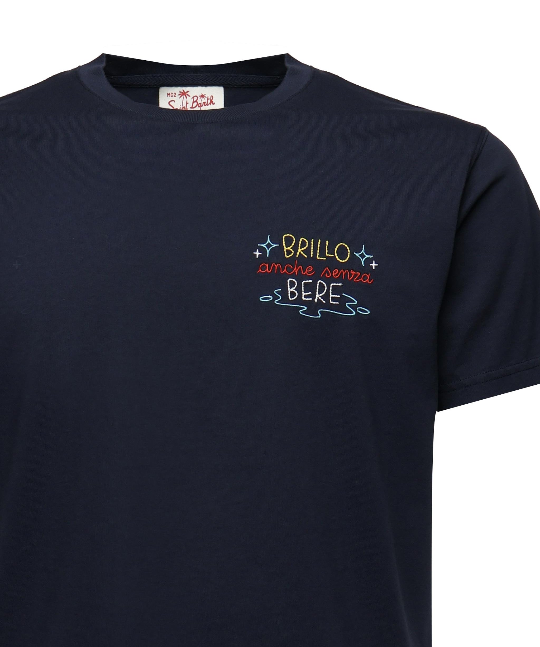 T-shirt con ricamo POT0001 05207H MC2 SAINT BARTH 