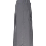 Gonna lunga cargo in cotone DN6105 -GRAFITE OTTOD'AME 