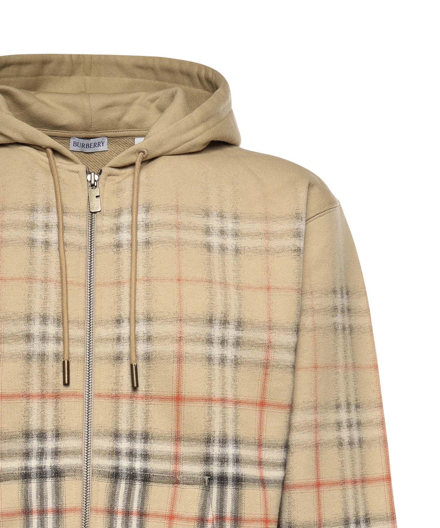 Felpa in cotone Check sfumato 8119034 B9368 BURBERRY 