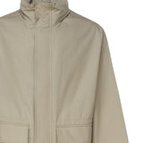Giacca in gabardine con cappuccio Check 8083672 .B7311 BURBERRY 