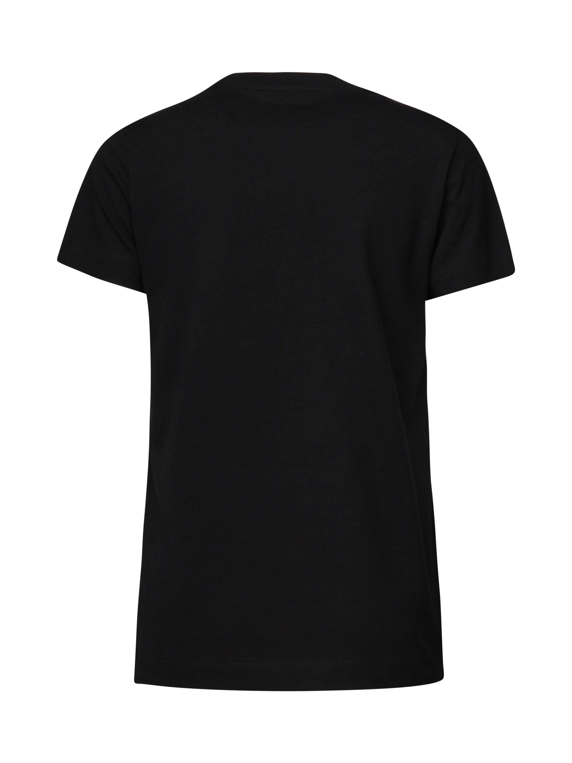 T-shirt mezze maniche ricamo logo 101752 A2HNZ99 PINKO 