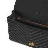 Borsa a mano media Love Bag Puff Chevron in nappa 100043 A0GKZ99Q PINKO 