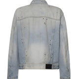 Giacca in denim con borchie AMOUJA1036 543 AMIRI 
