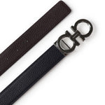 Cintura reversibile Gancini in pelle 670428 780487002 FERRAGAMO 