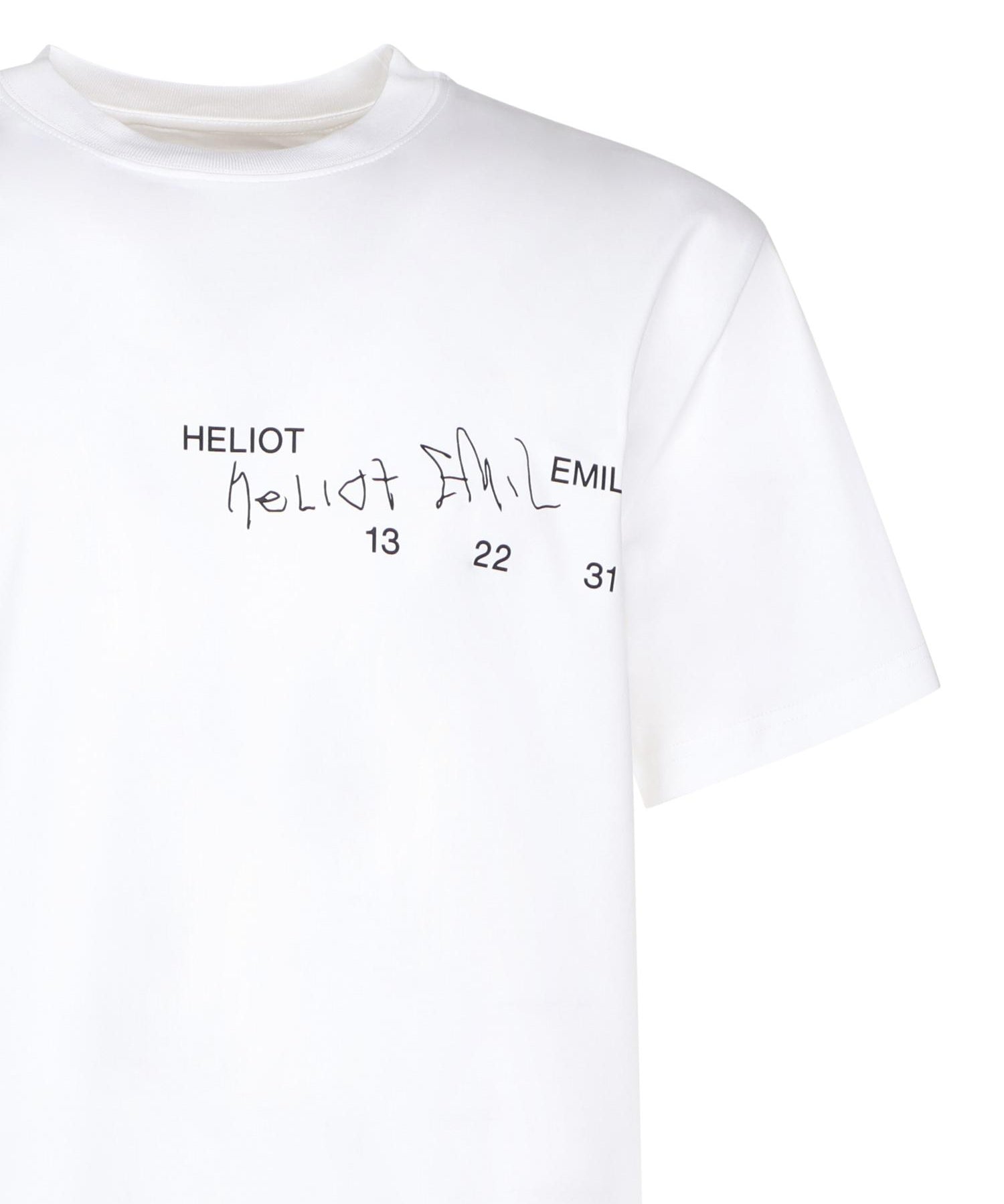 T-shirt Fulgens PREAW25M09141 WHT02 HELIOT EMIL 