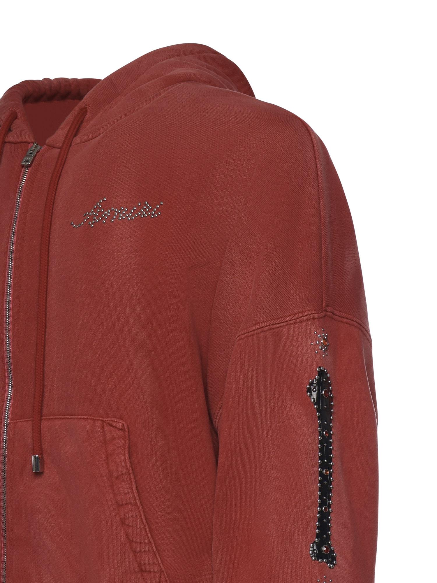 Felpa in cotone con borchie AMTOJR1012 633 AMIRI 