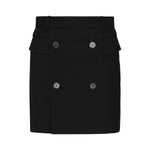 Minigonna in twill di viscosa e lana 838765 TRT011000 BALENCIAGA 