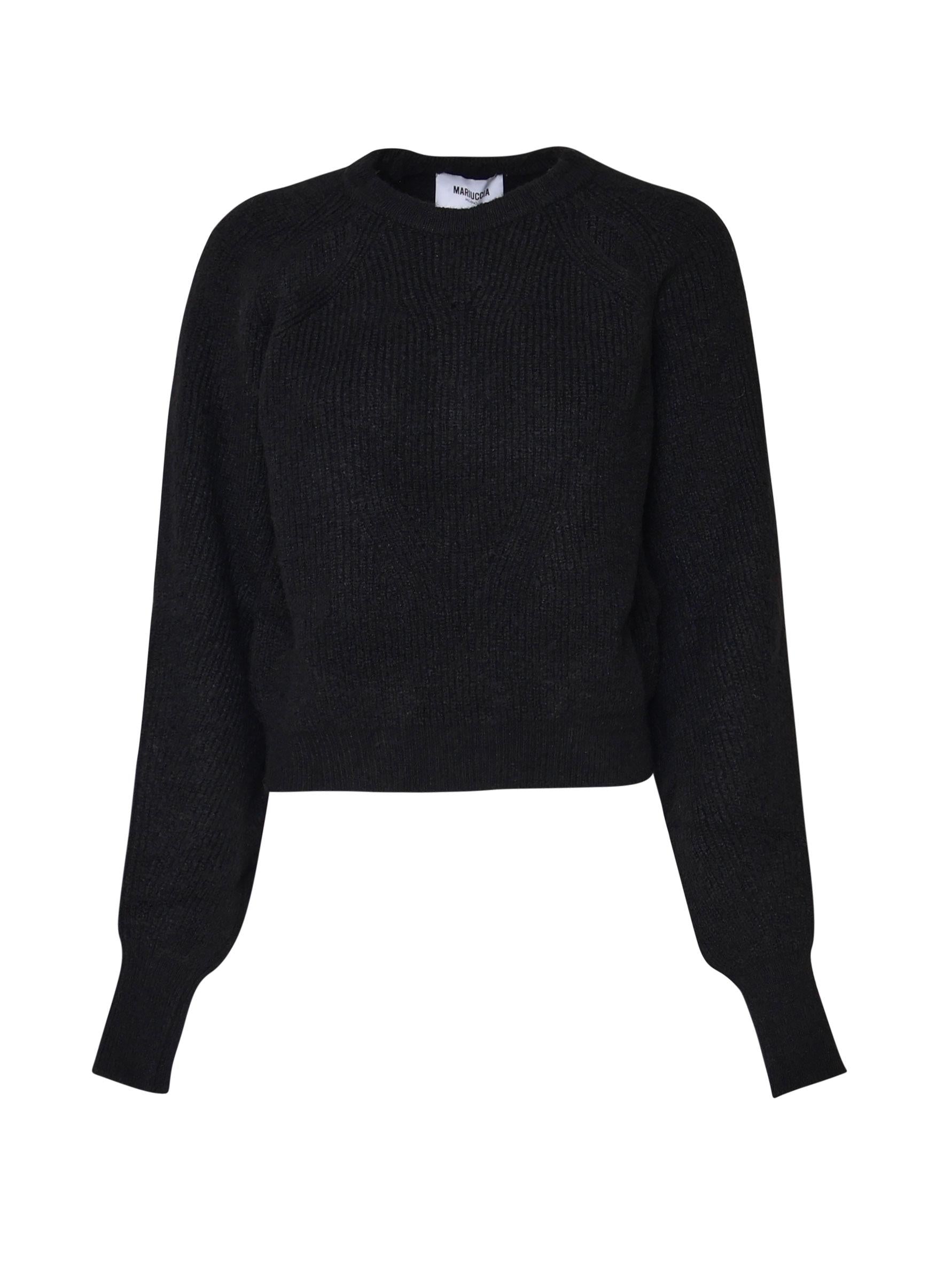 Maglioncino a costine MMDMA4084 NERO MARIUCCIA Milano 