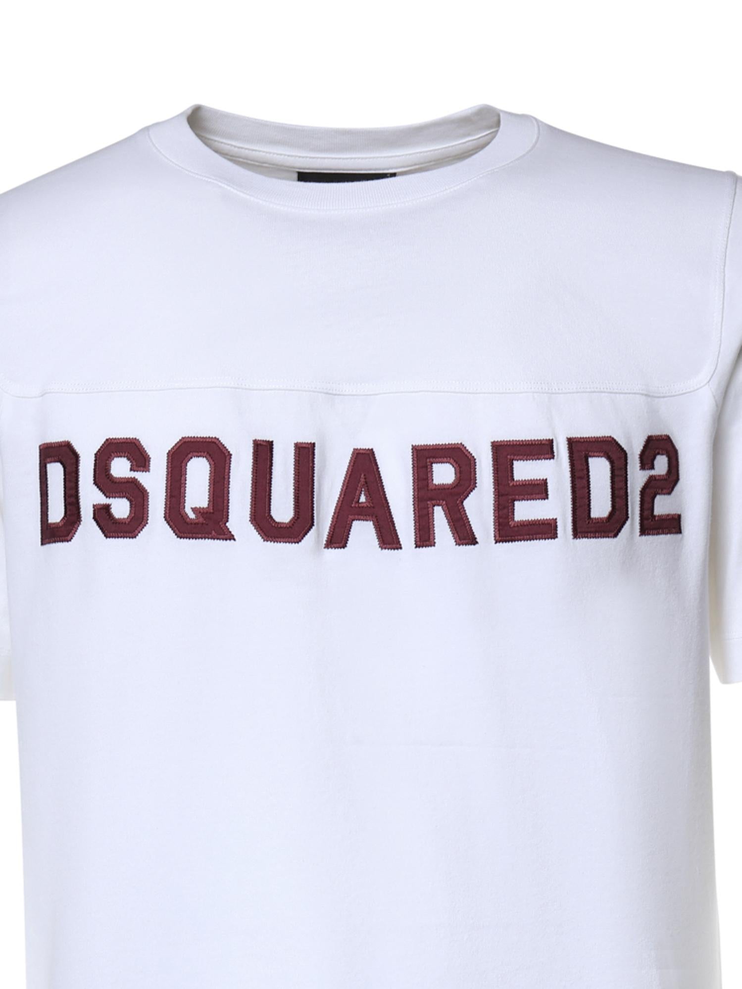 T-shirt in jersey con logo S74GD1527 D20108100 DSQUARED2 