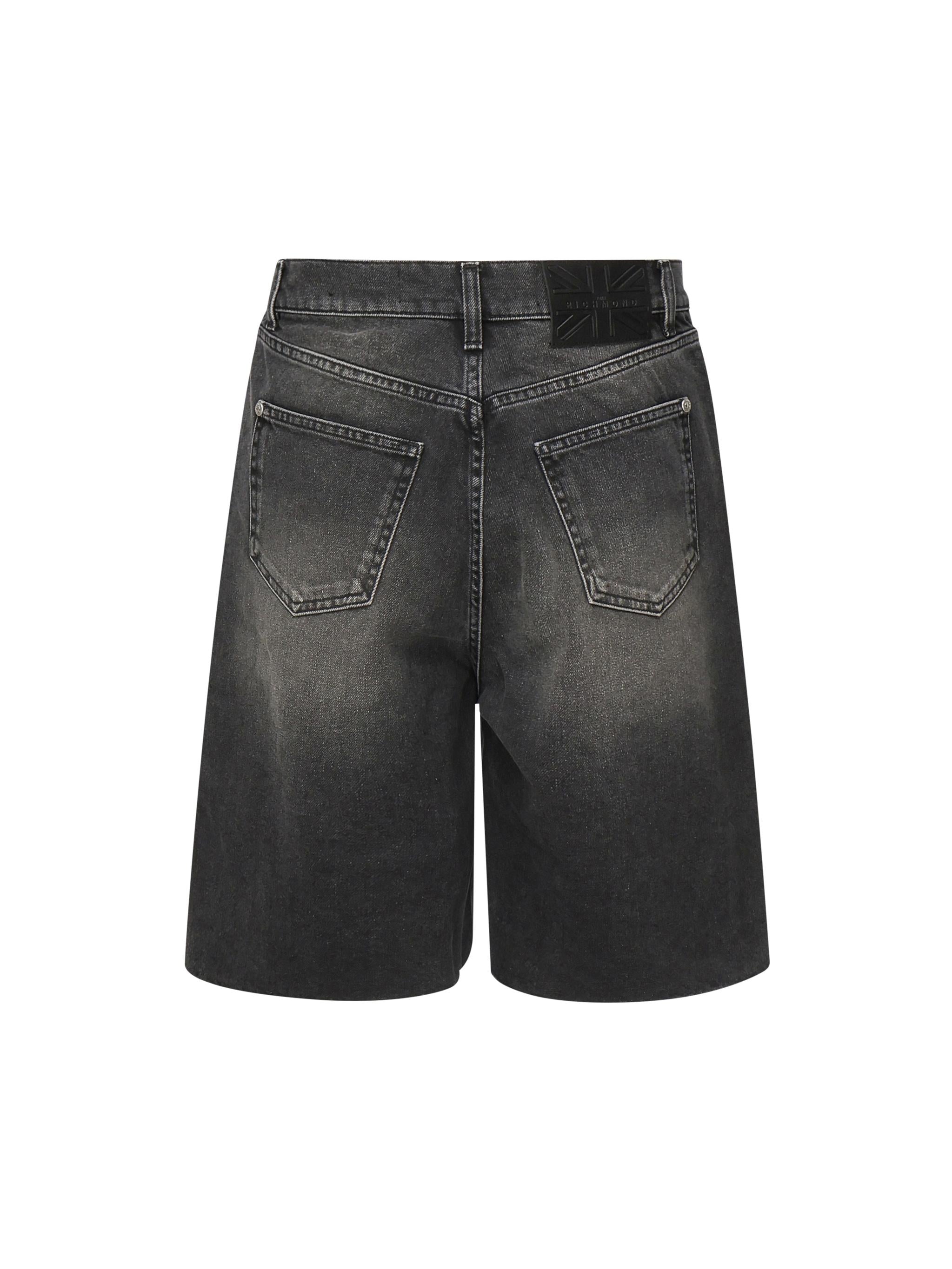 Shorts in denim con logo RMP25167BE  JOHN RICHMOND 