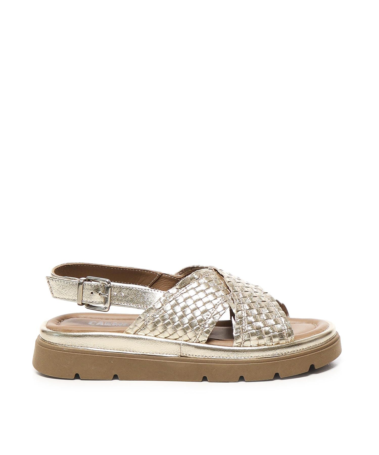 Sandalo flat Thea Tress A55379 PLATINO CARMENS 
