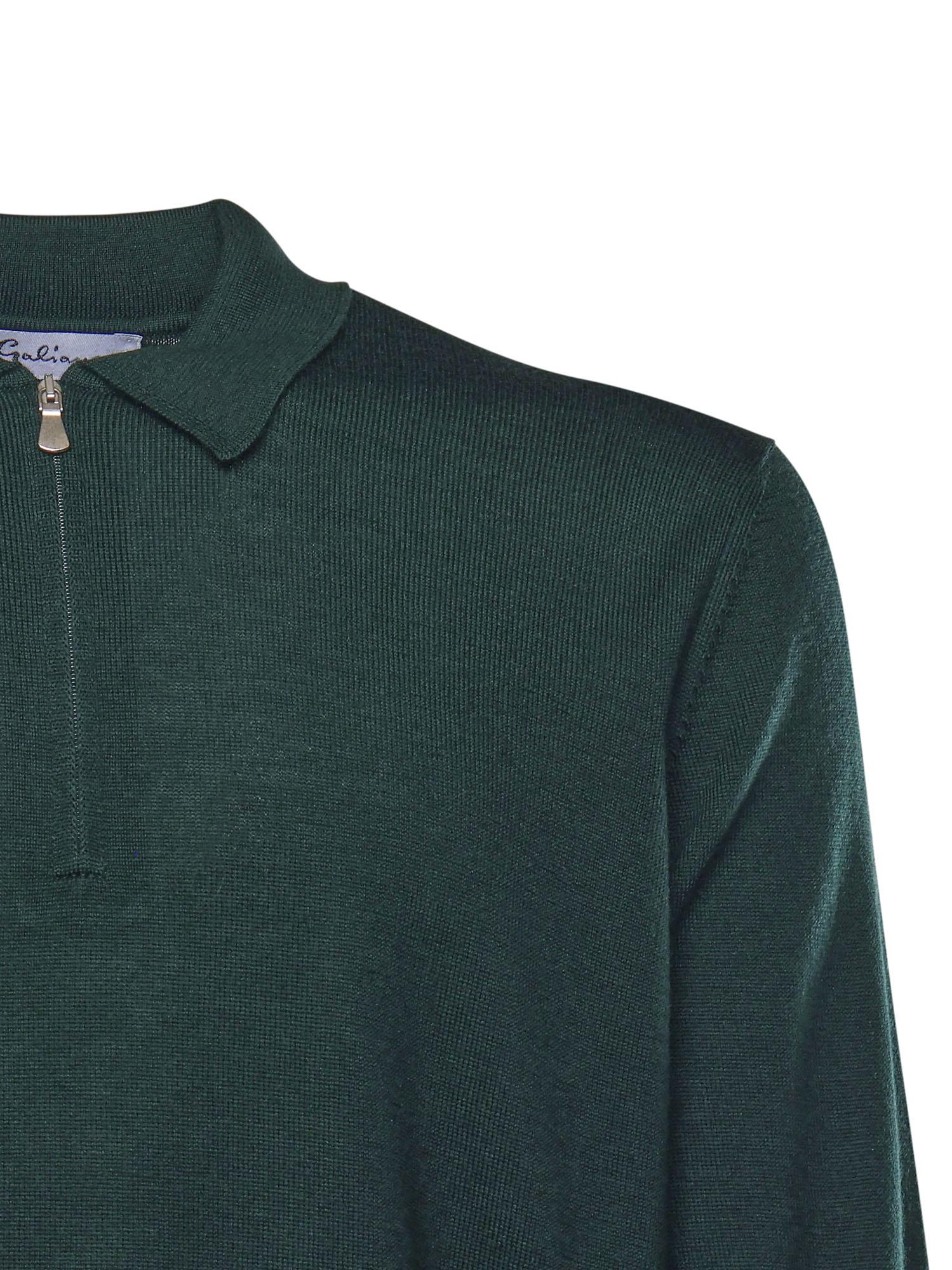 Maglia in lana con colletto polo 14290 55125464 GALIANO 