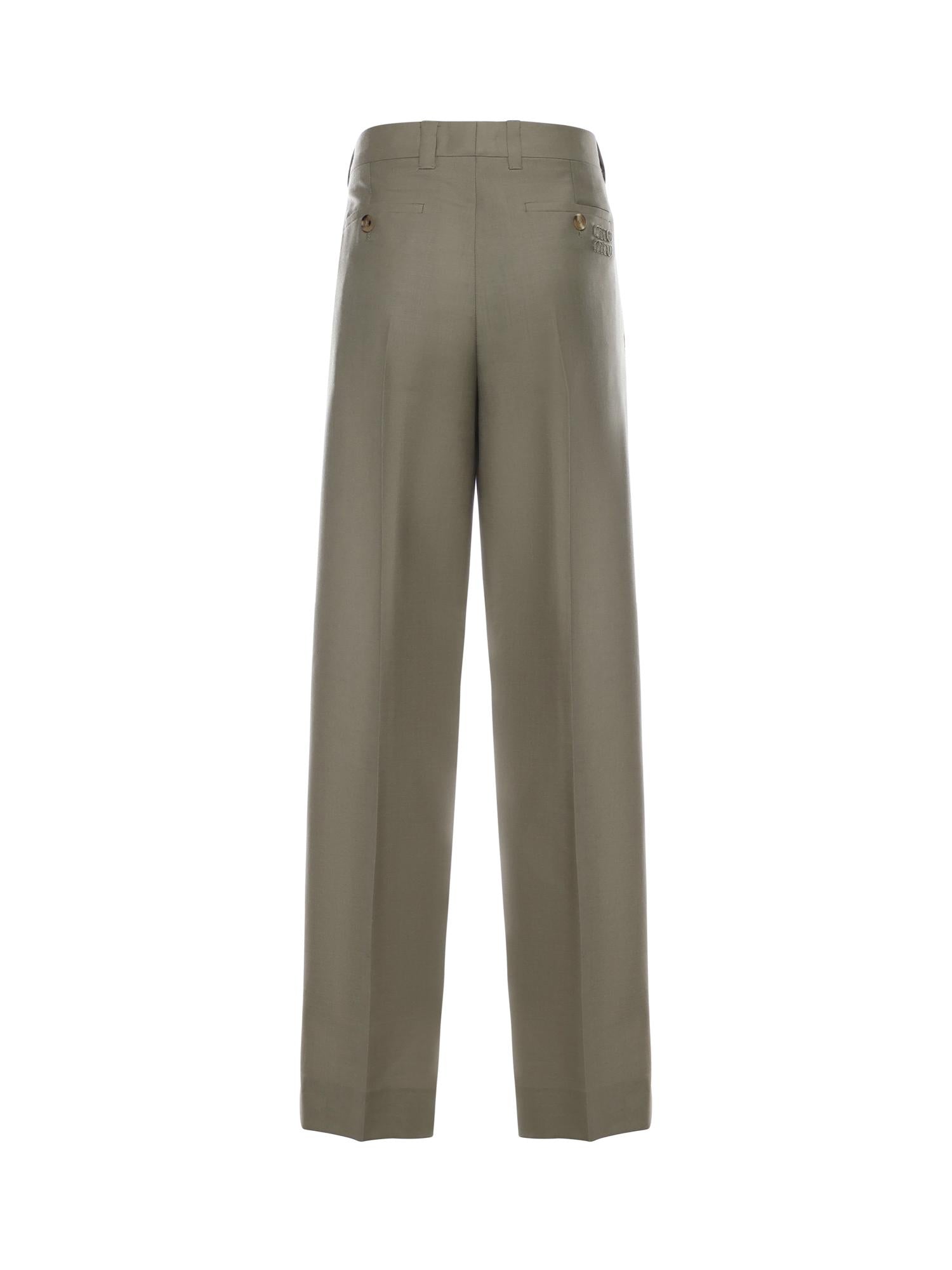 Pantaloni in kid mohair MP1942 12I1F034X MIU MIU 