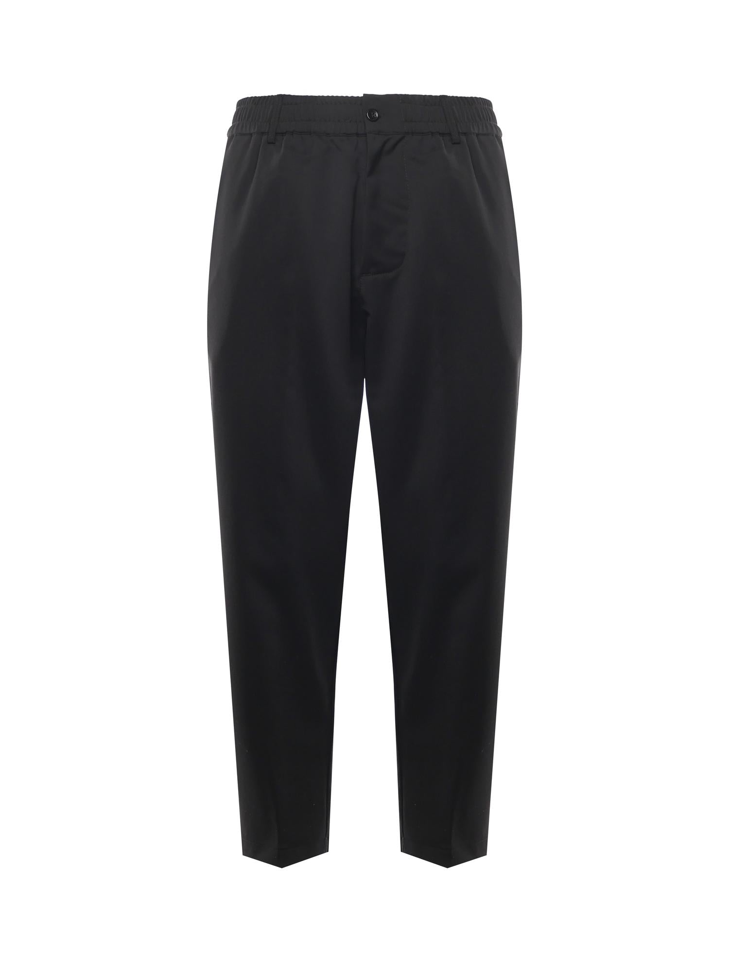 Pantalone Astro in gabardine di misto lana ASTRO NERO GIULIANO GALIANO 