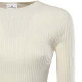 Maglione Solar a costine 125MPU130FI0049 0001 COURREGES 