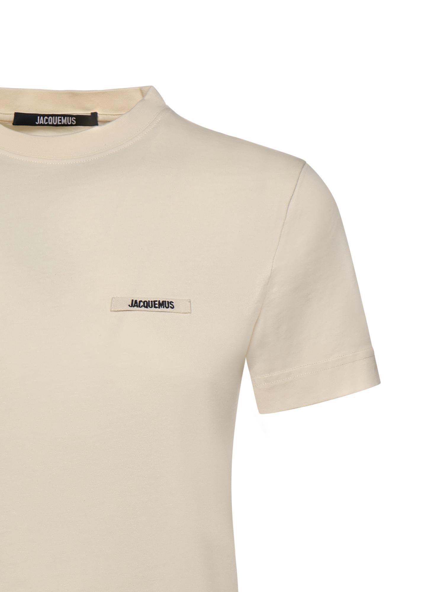 T-shirt in cotone con logo TSW00550AJ00029 131 JACQUEMUS 