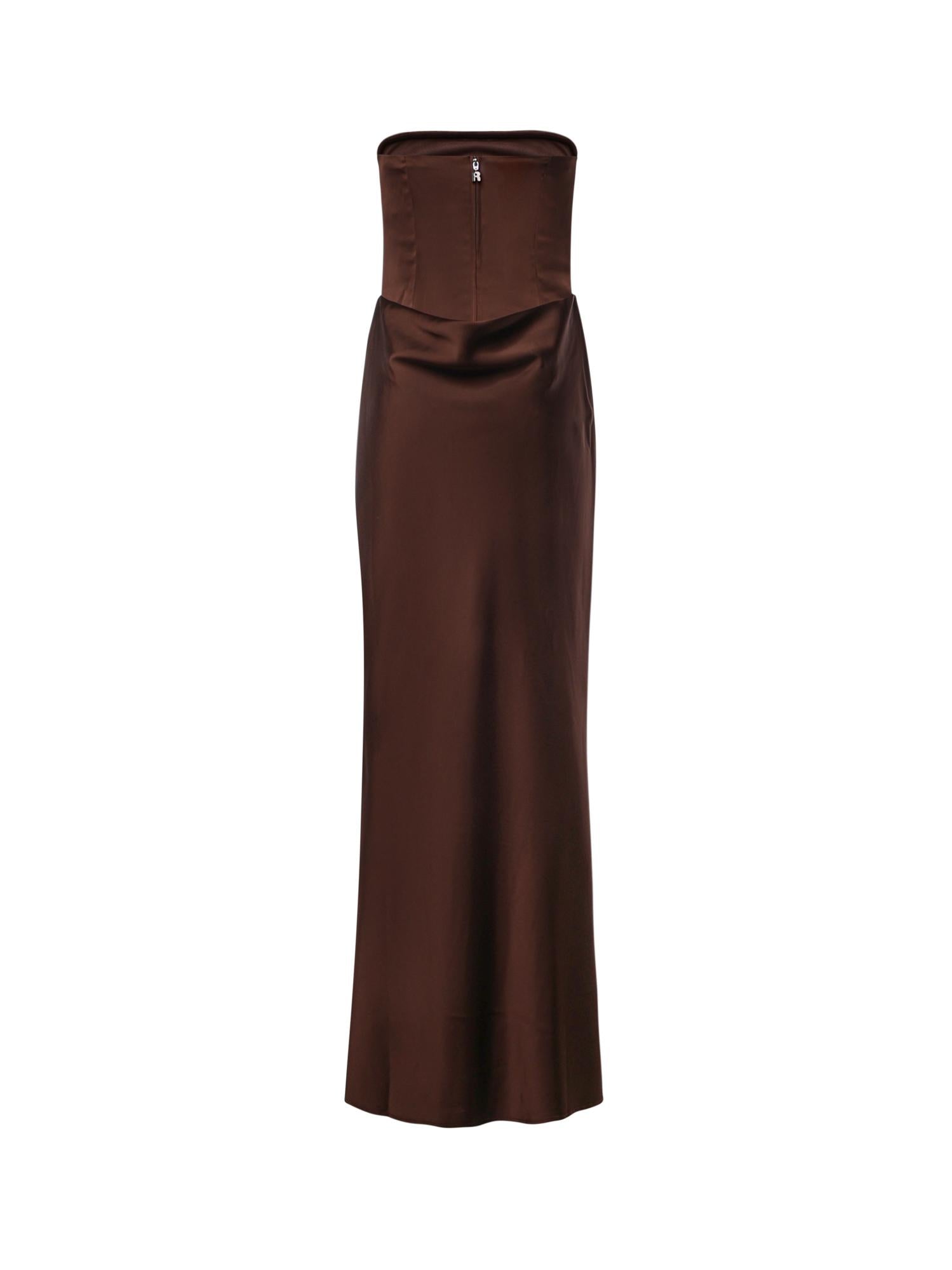 Abito bustier in raso 116336 2910 ROTATE 