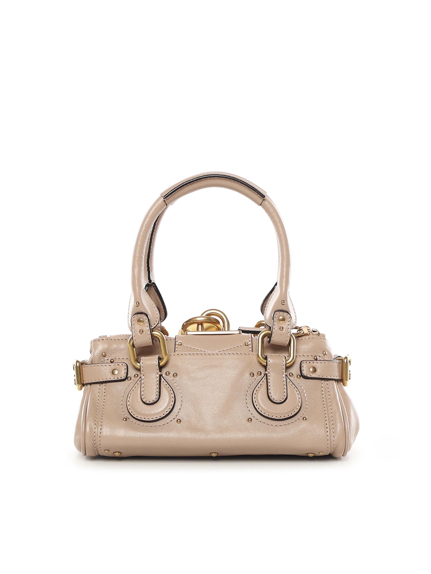 Borsa Paddington piccola in pelle granata CH26SS805P75 6I4 CHLOÉ 
